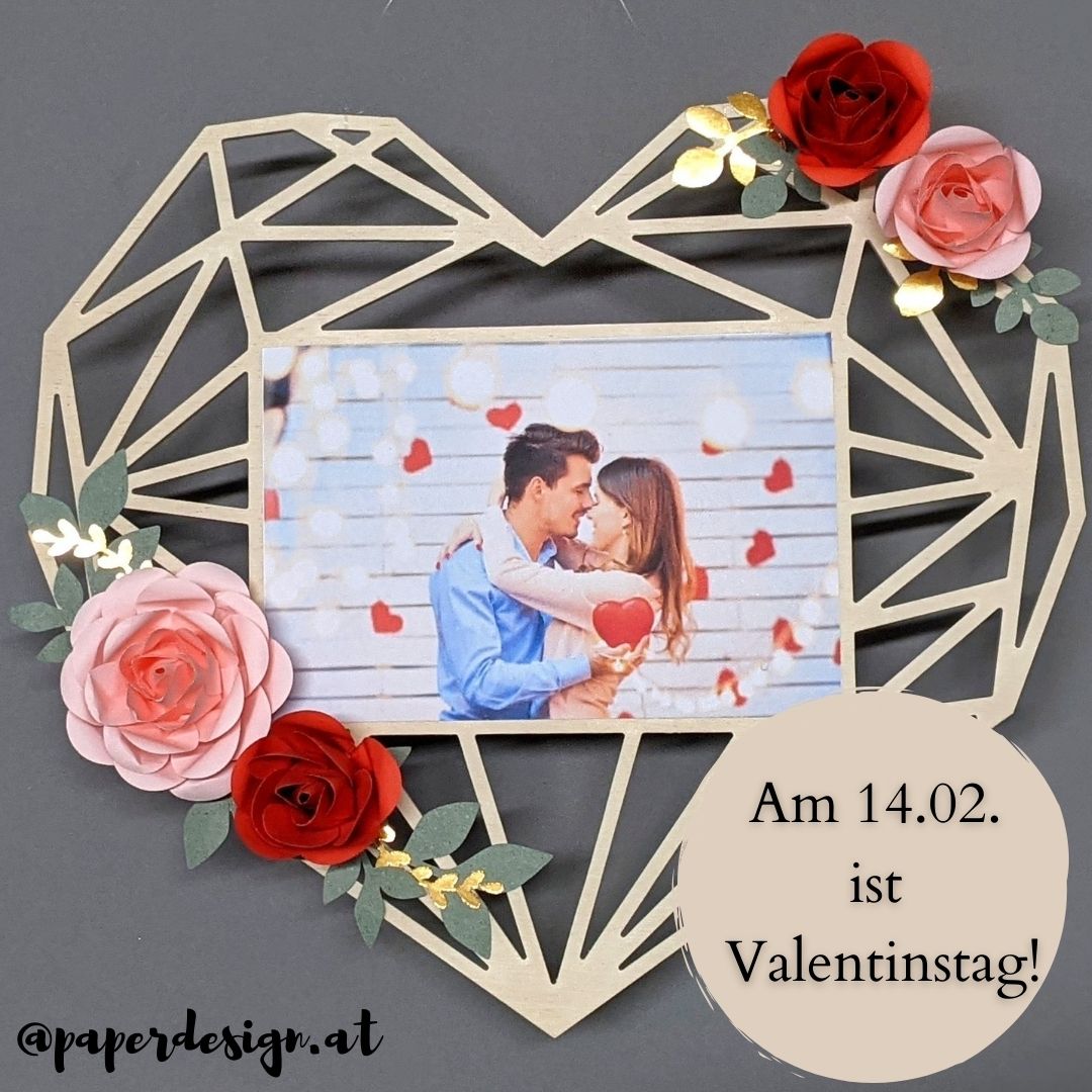 Valentinstag Valentine's Day Valentinstagsgeschenk handgemacht Paperdesign