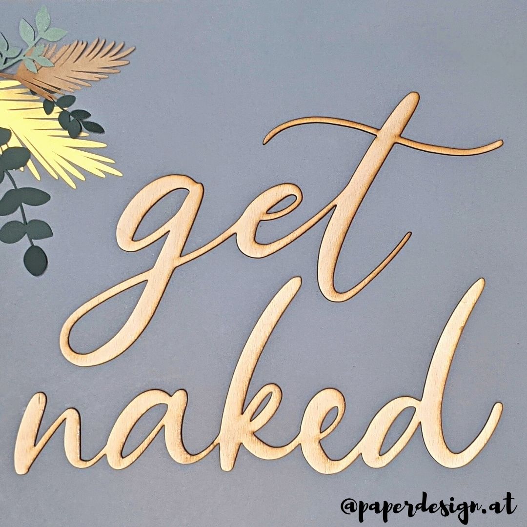 get naked badezimmer schriftzug