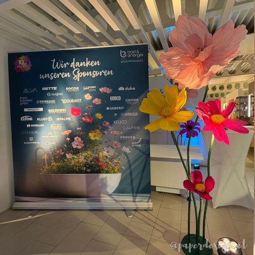 Neueröffnung XXL Blumen Paperdesign Bad & Energie Fotopoint 2