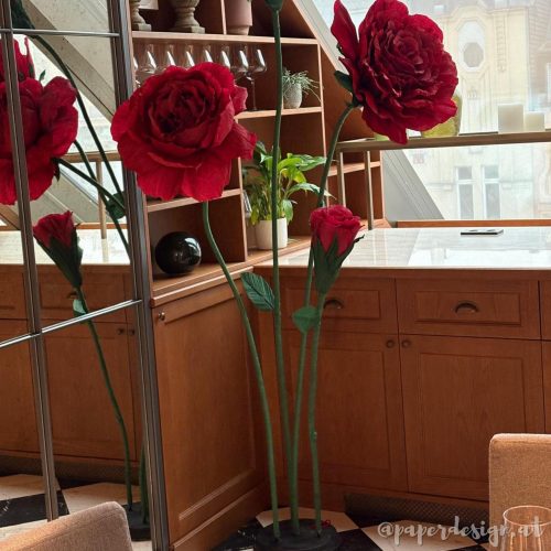 Rote Große XXL Blumen